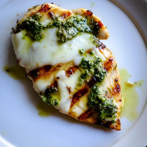 A close-up of a Pesto Chicken Melt sandwich with juicy chicken, vibrant green pesto, and melted cheese on rustic bread.