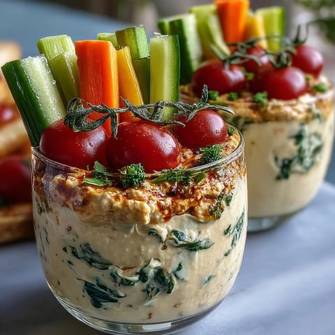 Portable hummus and veggie snack cups, packed with crisp carrots, cucumbers, and bell peppers for on-the-go energy.  