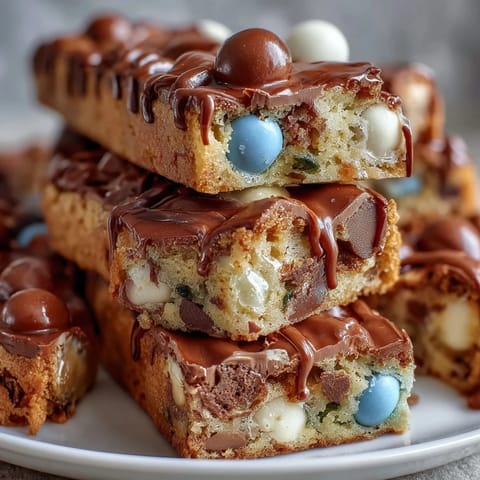 Cadbury Egg Cookie Bars