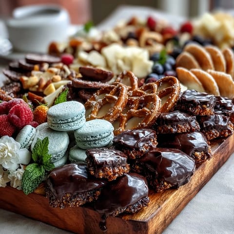 Grad Party Dessert Board with Mini Treats and Cake Slices, featuring colorful cake slices and assorted mini desserts for a festive celebration.