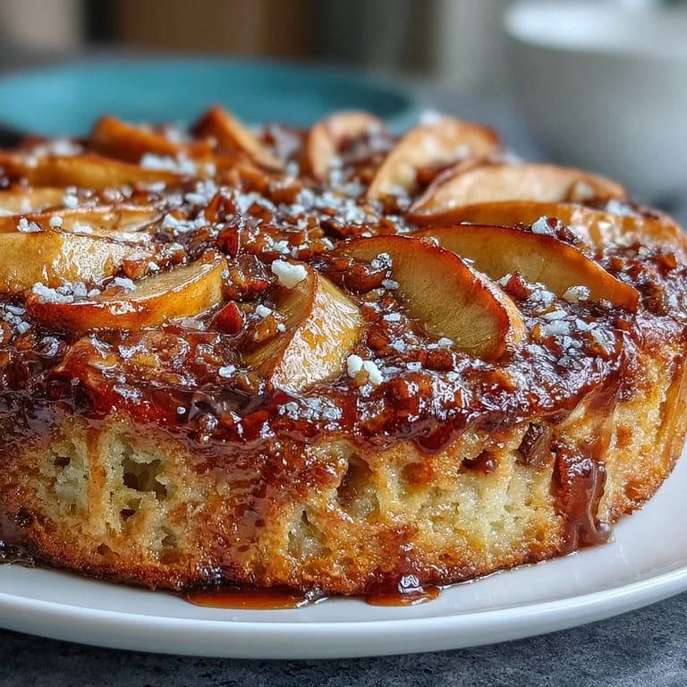 A delicious Baked Apple Cake, golden brown and invitingly aromatic.