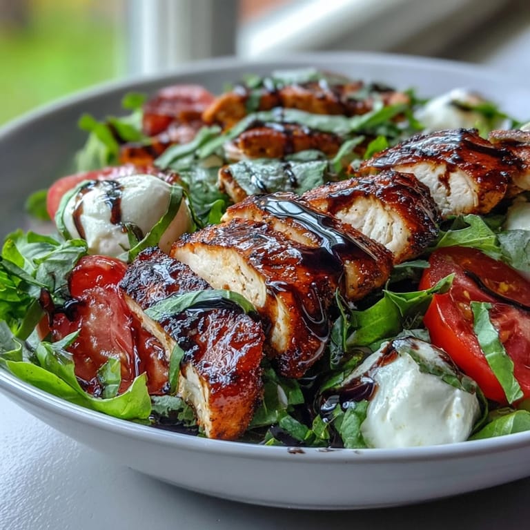 Freshly prepared Caprese Chicken Bowl featuring juicy chicken, creamy mozzarella, and sliced ripe tomatoes with basil and olive oil.