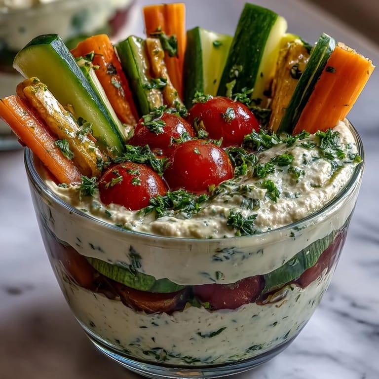 Fresh hummus topped with crunchy vegetable sticks in reusable snack cups, perfect for healthy travel or school lunches.