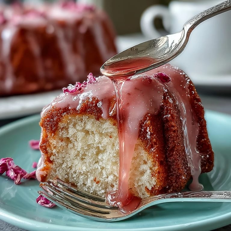 Beautiful vanilla sponge cake with silky pink ombre buttercream and fresh edible flowers for Mothers Day