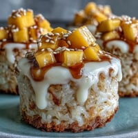 Coconut Mango Sticky Rice Cups, a tropical delight with creamy rice and fresh fruit.